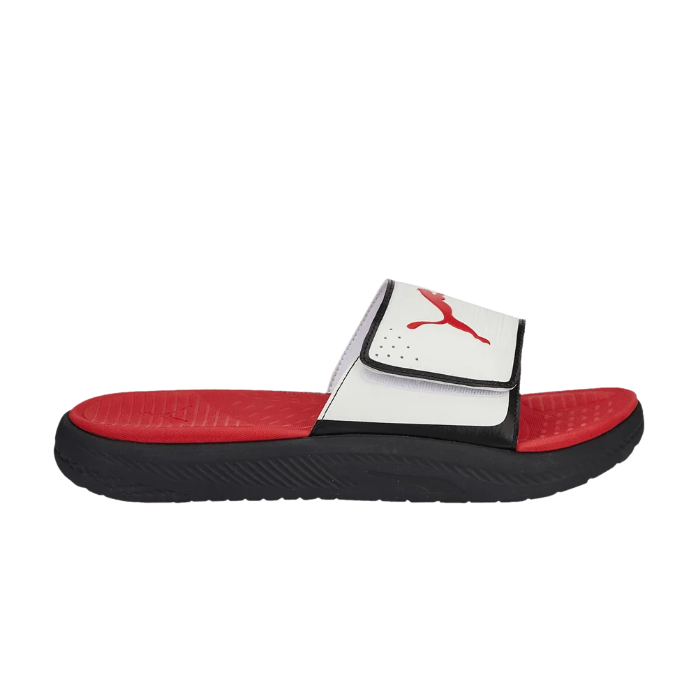 Puma-Softride-Slide-White-Black-Red