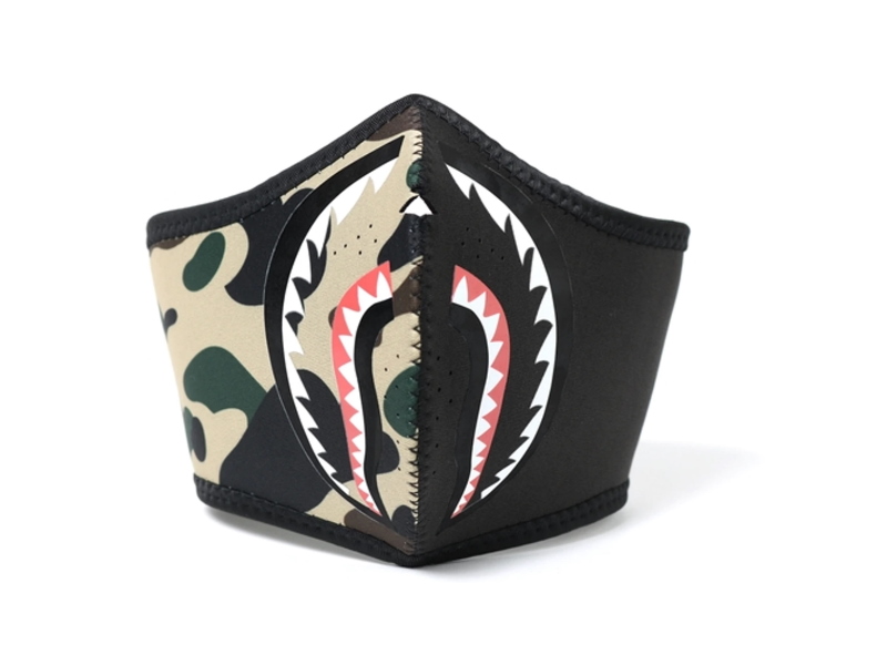 Маска BAPE 1st Camo Shark Mask (FW18) Yellow