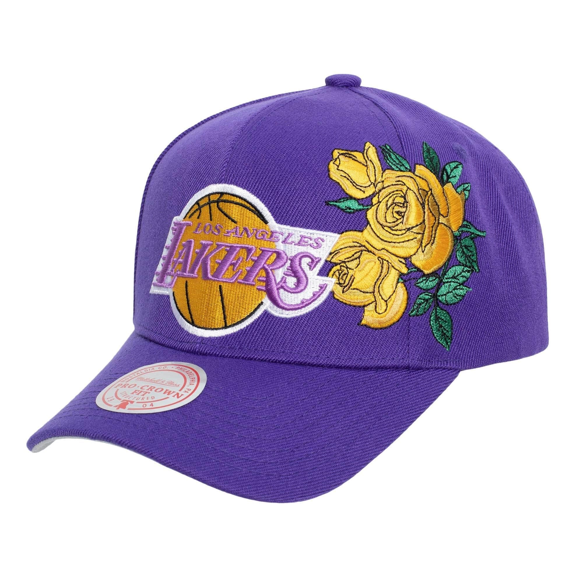 Бейсболка Mitchell & Ness Secondary Roses Pro Snapback Los Angeles Lakers Hat