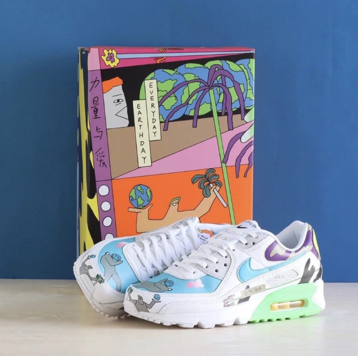 Кроссовки Ruohan Wang x Nike Air Max 90 Flyleather