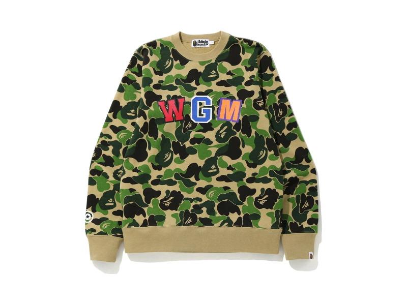 Толстовка BAPE ABC Shark Crewneck Green
