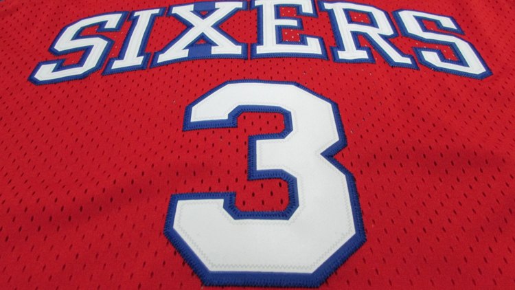 Баскетбольная джерси 2015 Phila 76ers Iverson #3 Retro Reebok