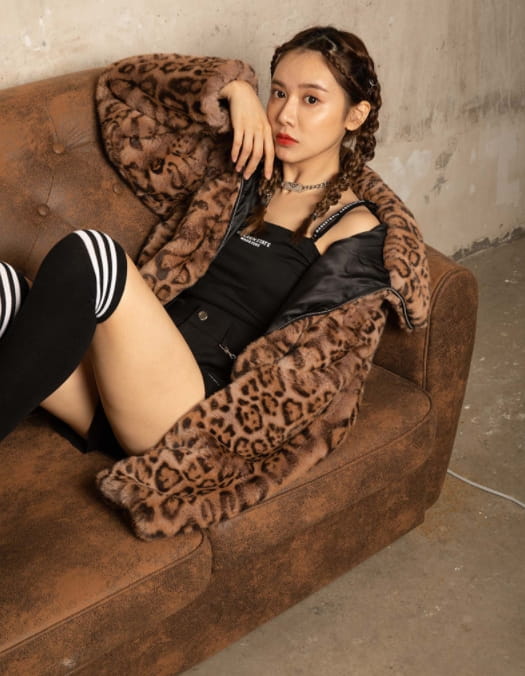 Короткая шуба 2020 Brooklyn Nets Leopard Short Fur Coat Womens