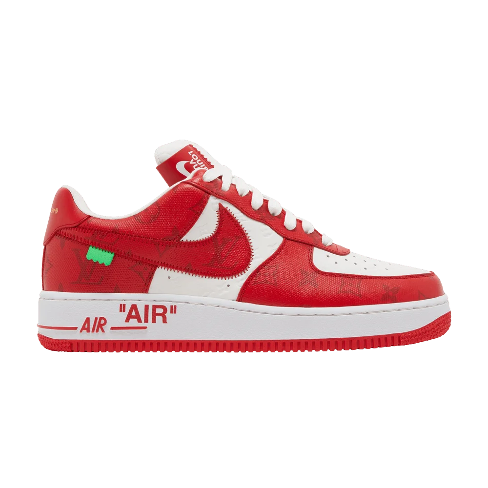 Krossovki-Louis-Vuitton-x-Nike-Air-Force-1-Low-White-Comet-Red