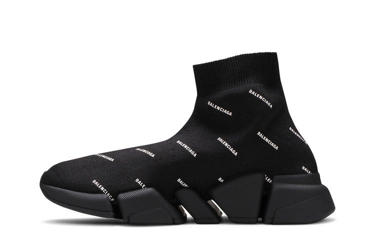 Кроссовки Balenciaga Wmns Speed 2.0 Sneaker 'Allover Logo - Black'