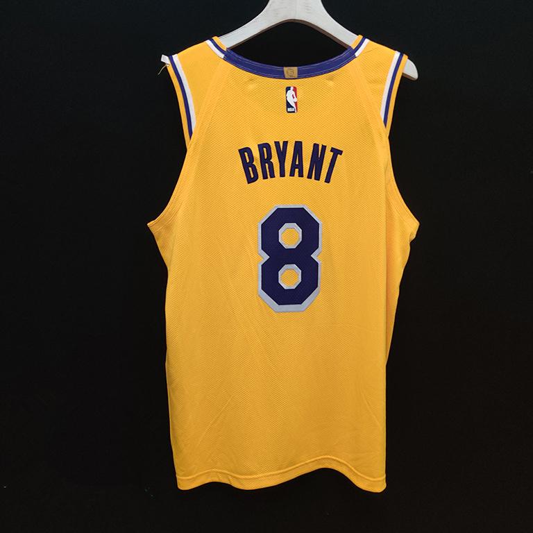 Баскетбольная джерси 2019-20 Los Angeles Lakers Nike Custom Authentic Jersey Yellow Icon Edition