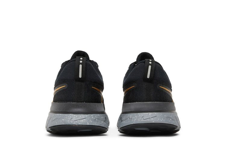 Кроссовки Nike React Infinity Run Flyknit 2 'Black Metallic Gold'