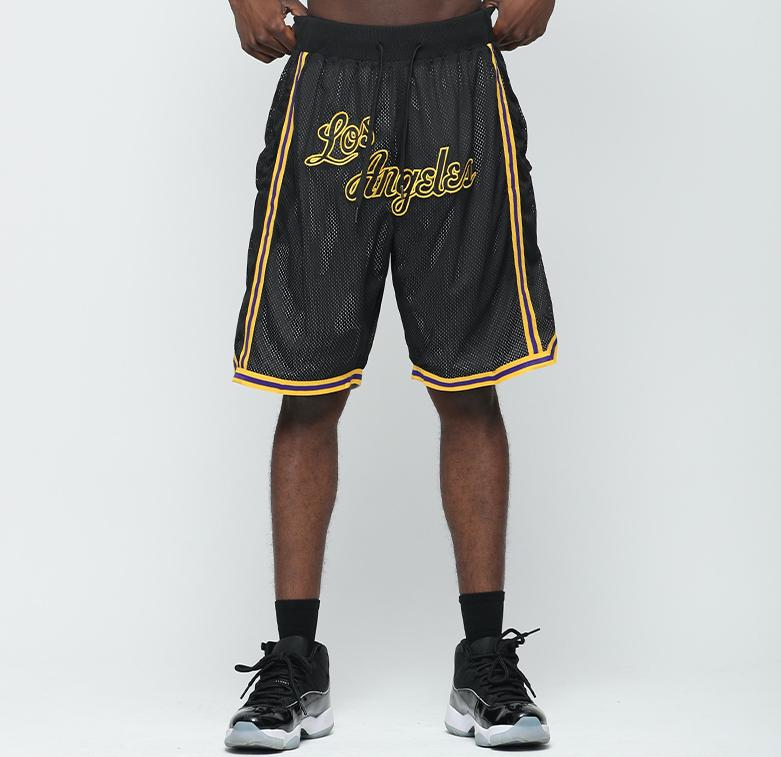 Баскетбольные шорты Ehot Los Angeles Lakers Black Shorts