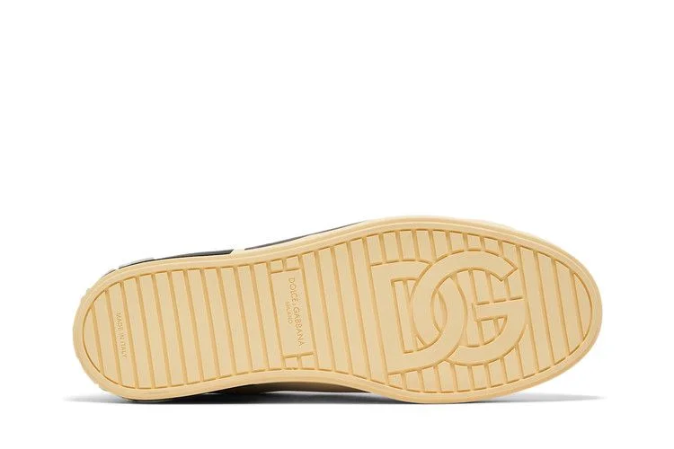Кроссовки Dolce & Gabbana Portofino Low 'DG Logo Print - White Black'