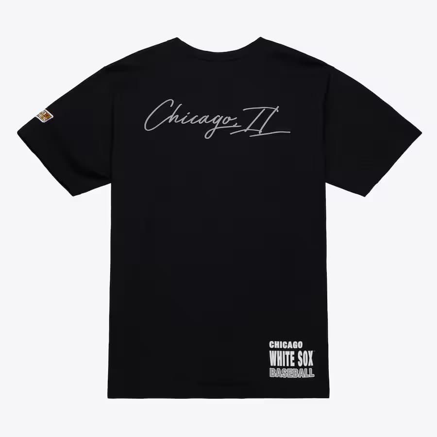 Футболка Mitchell & Ness Black Chicago White Sox Black Out Collection Premium T-Shirt