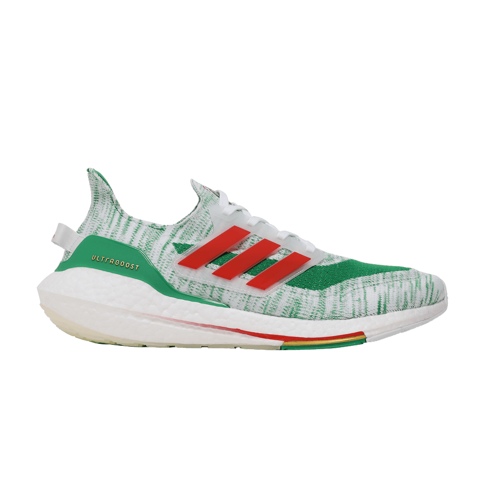 Кроссовки Adidas UltraBoost 21 'White Green'