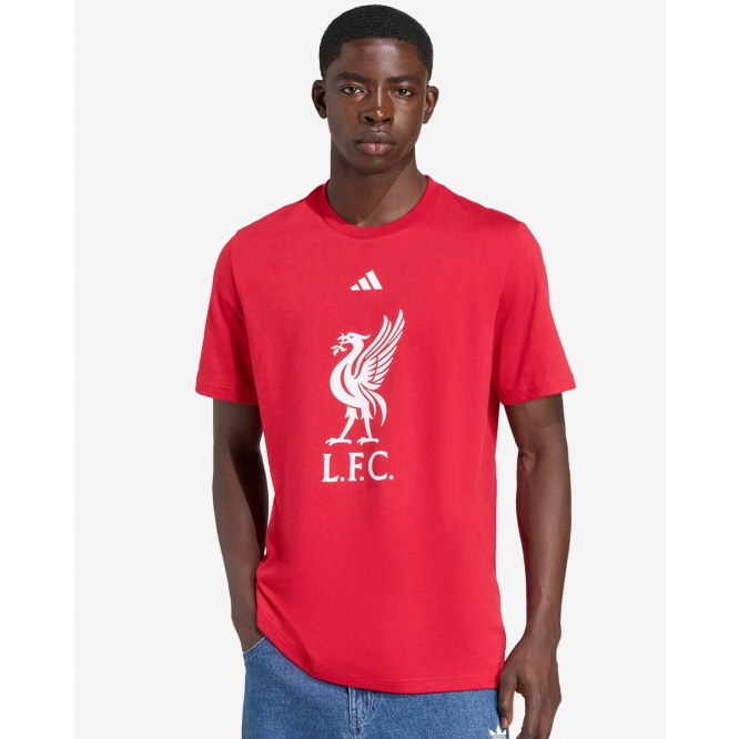 Мужская футболка Liverpool FC adidas Mens 25/26 DNA Crest Tee Red