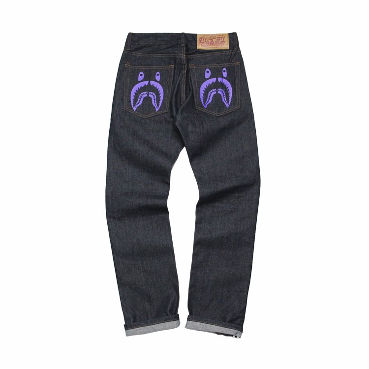 Спортивные штаны Джинсы BAPE с акулой