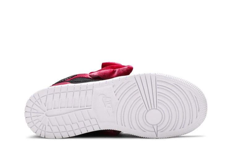 Кроссовки Air Jordan 1 Mid Bow XLD GS 'Noble Red'