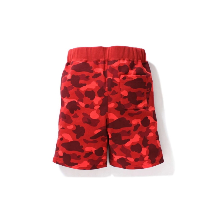 Спортивные шорты BAPE Color Camo Shark Sweat Shorts Red