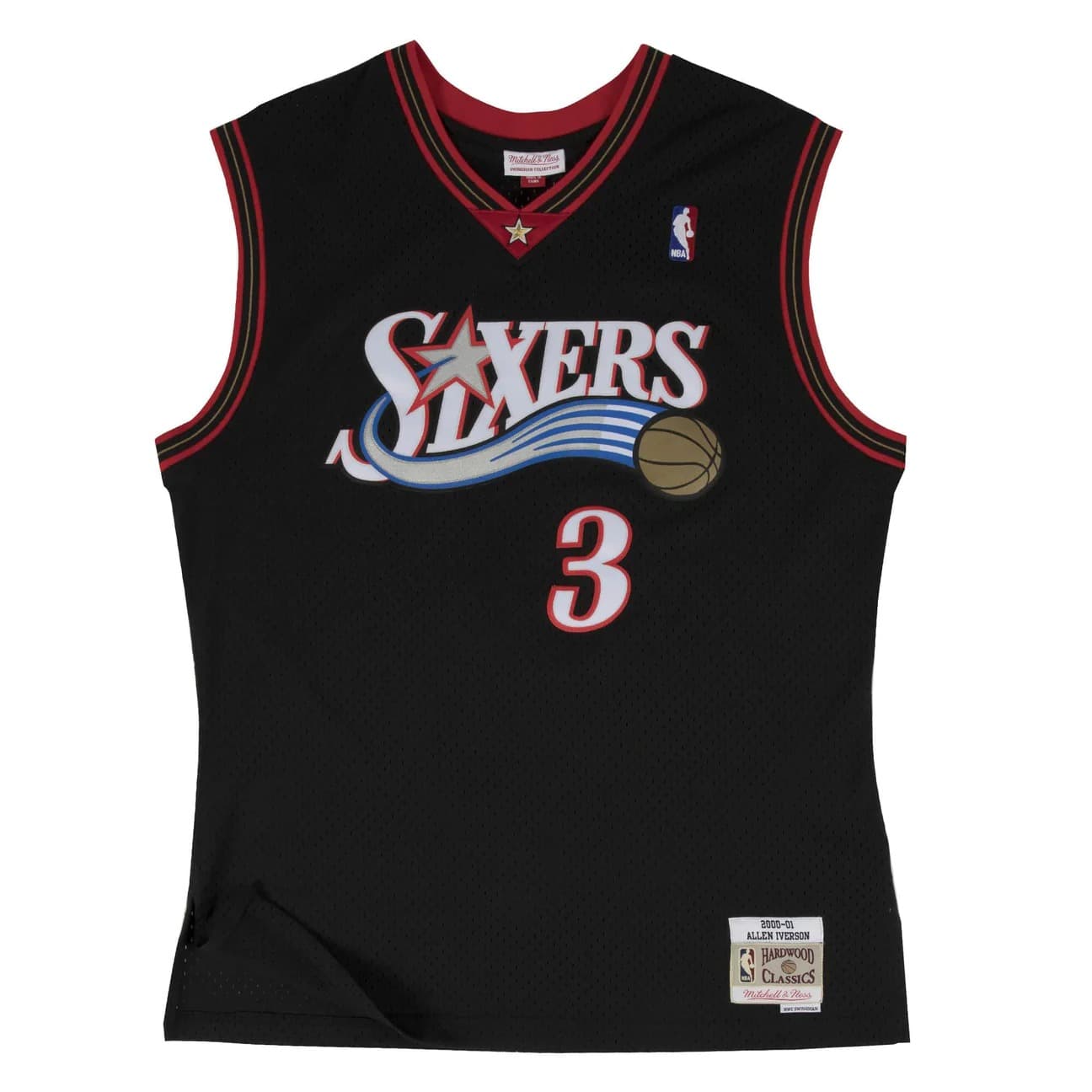 2000-01-Philadelphia-76ers-Allen-Iverson-3-Swingman-Hardwood-Classics-Black-Jersey-9