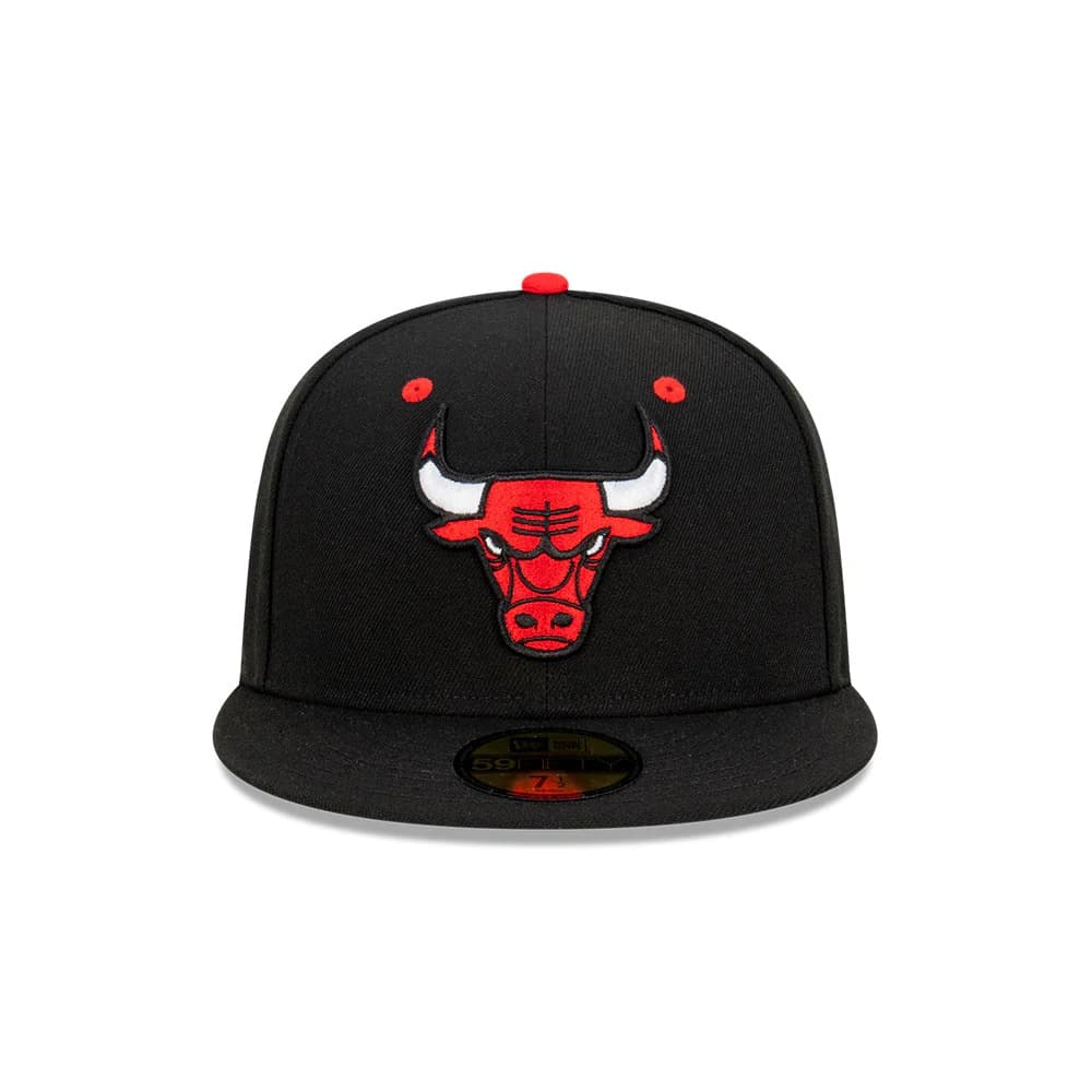 Бейсболка New Era Chicago Bulls Rear Script 59FIFTY NBA Fitted Hat