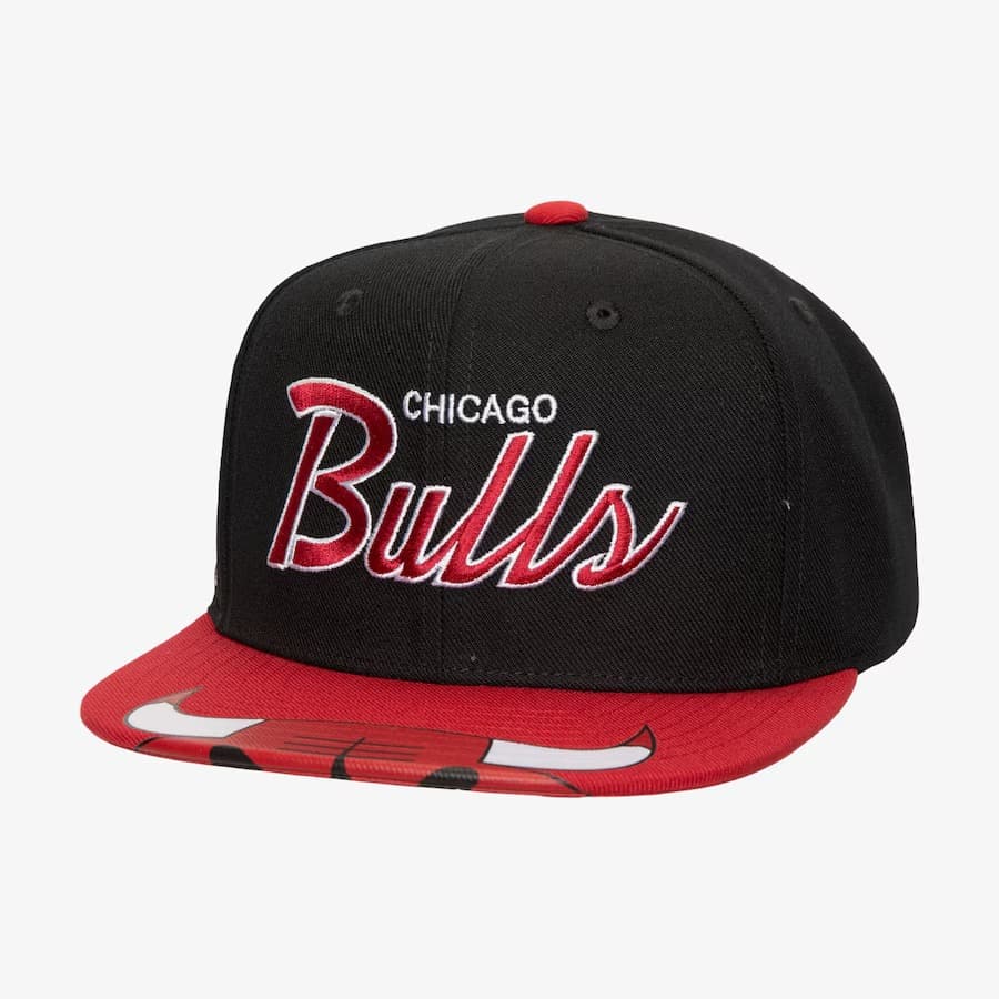 Mitchell-Ness-Black-Chicago-Bulls-Big-Mouth-Snapback-Hat