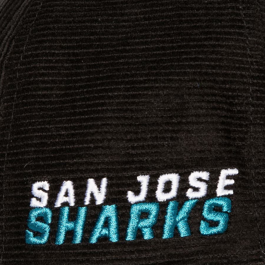 Бейсболка Mitchell & Ness Black San Jose Sharks All Directions Corduroy Snapback Hat