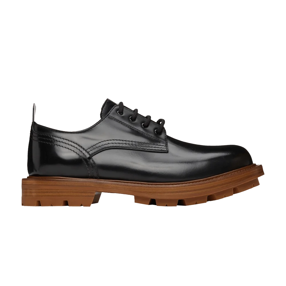 Кроссовки Alexander McQueen Shiny Derby Oxfords 'Black Brown'