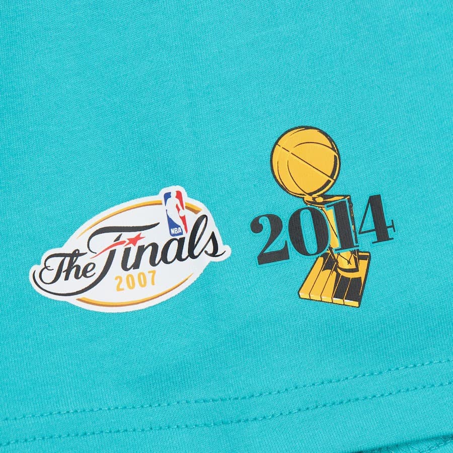 Футболка Mitchell & Ness Turquoise San Antonio Spurs Team OG 3.0 Vintage T-Shirt