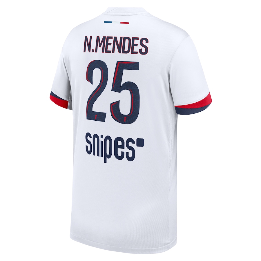 Детская Футбольная форма PSG Nike Away Stadium Shirt 2025-26 - N. Mendes 25