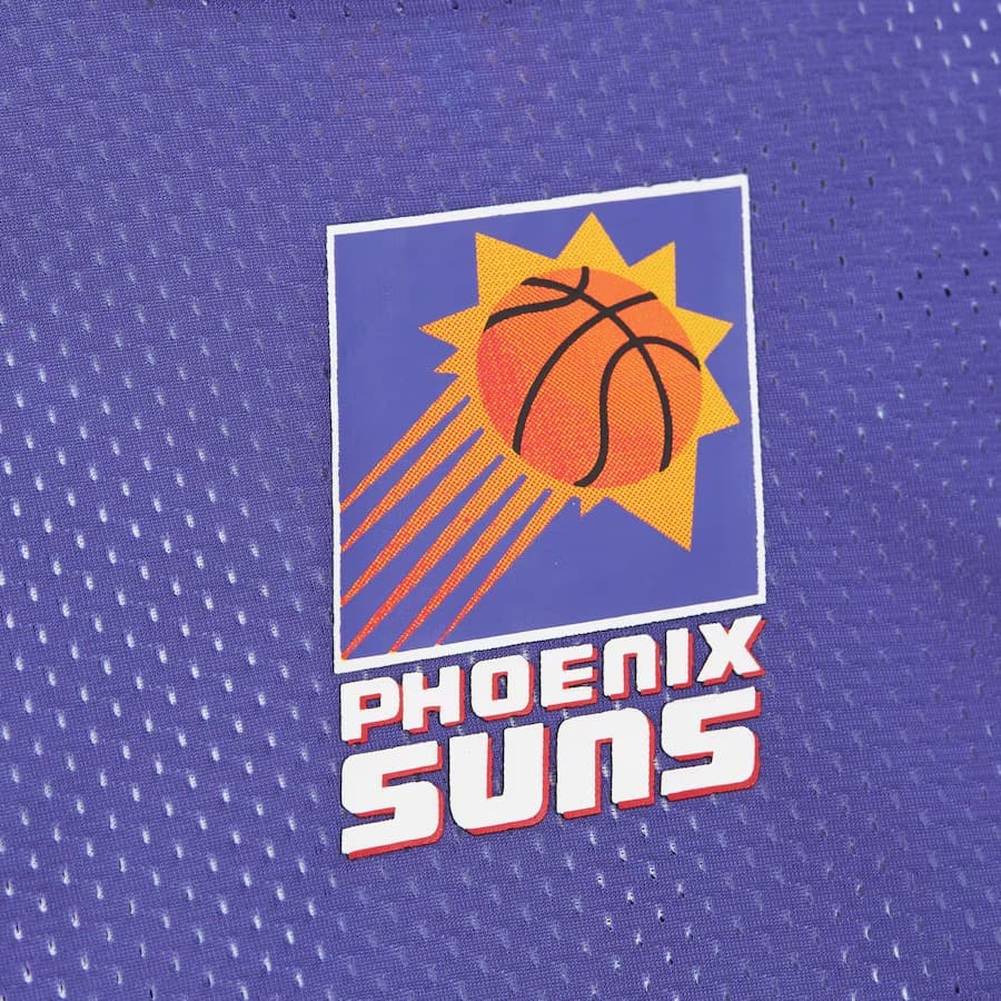 Майка Mitchell & Ness Purple Phoenix Suns Vintage Logo Mesh Practice Tank Top