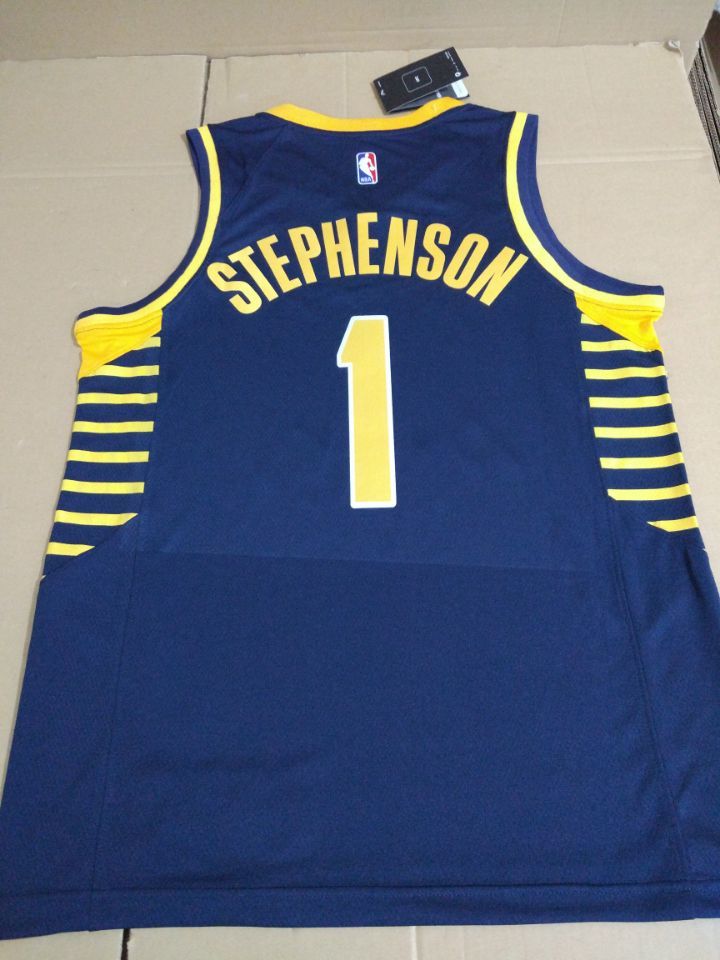 Баскетбольная джерси 2017-18 Lance Stephenson Pacers #1 Icon Navy
