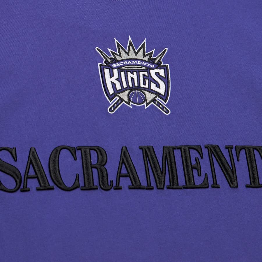 Футболка Mitchell & Ness Purple Sacramento Kings Team OG 3.0 Vintage T-Shirt