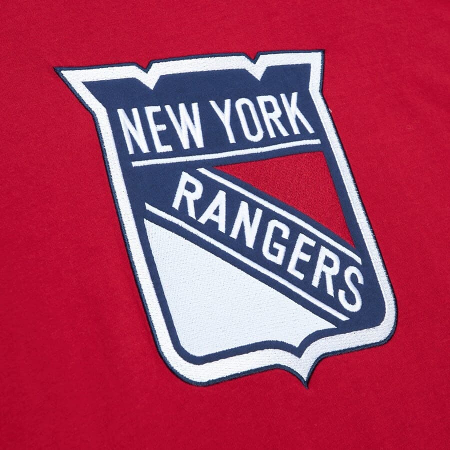 Футболка Mitchell & Ness Red New York Rangers Color Blocked T-Shirt