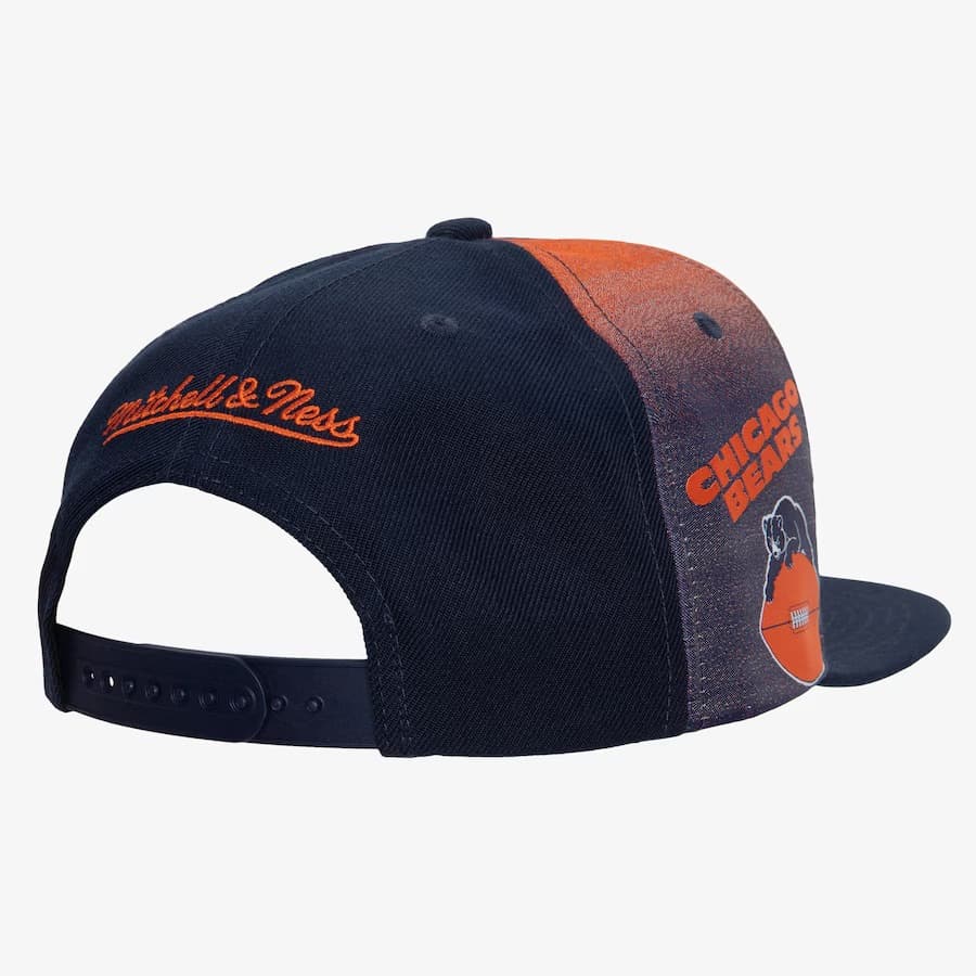 Бейсболка Mitchell & Ness Navy Chicago Bears Tapestry Snapback Hat