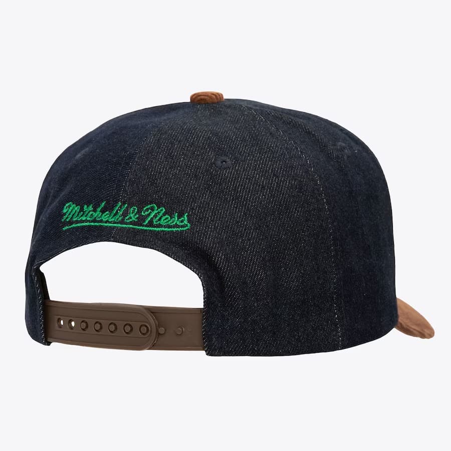 Бейсболка Mitchell & Ness Denim Brown Philadelphia Eagles Corduroy D-Stressed Pro Snapback Hat