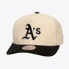 Mitchell-Ness-Cream-Oakland-Athletics-Overspray-Pro-Crown-Snapback-Hat-100x100