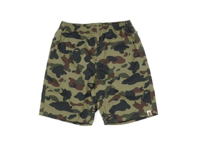 Спортивные шорты BAPE 1st Camo Beach Shorts Green