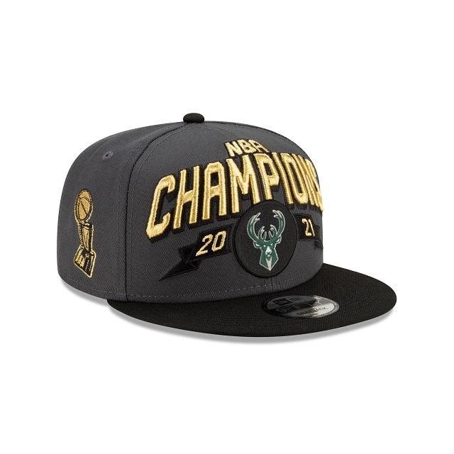 Кепка New Era Milwaukee Bucks 9FIFTY 2021 On Court NBA World Champions Snapback Hat