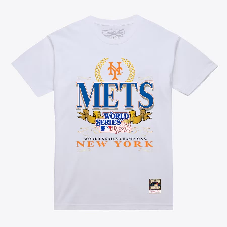 Mitchell-Ness-White-New-York-Mets-Pennant-Chase-T-Shirt