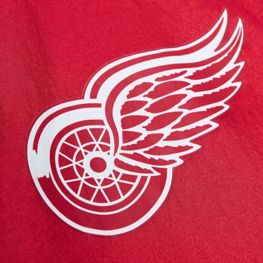 Анорак Mitchell & Ness Red Detroit Red Wings Team 2.0 Anorak Quarter-Zip Windbreaker Jacket