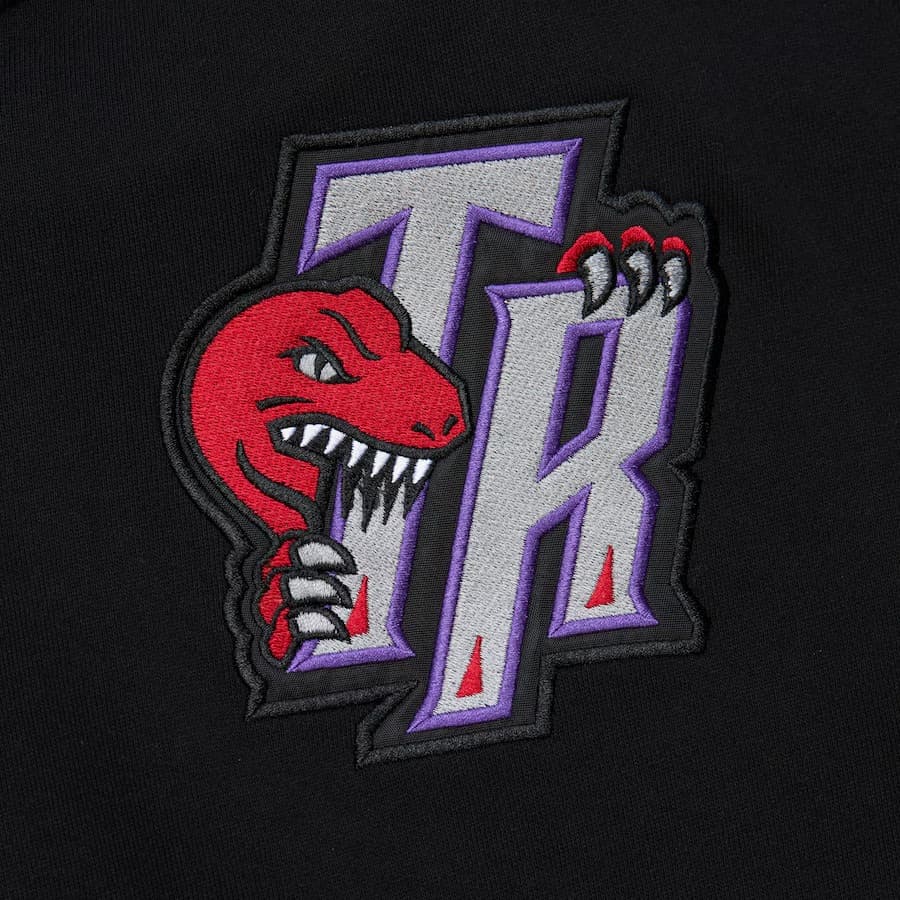 Худи Mitchell & Ness Black Toronto Raptors Team OG 2.0 Vintage Logo Fleece Pullover Hoodie
