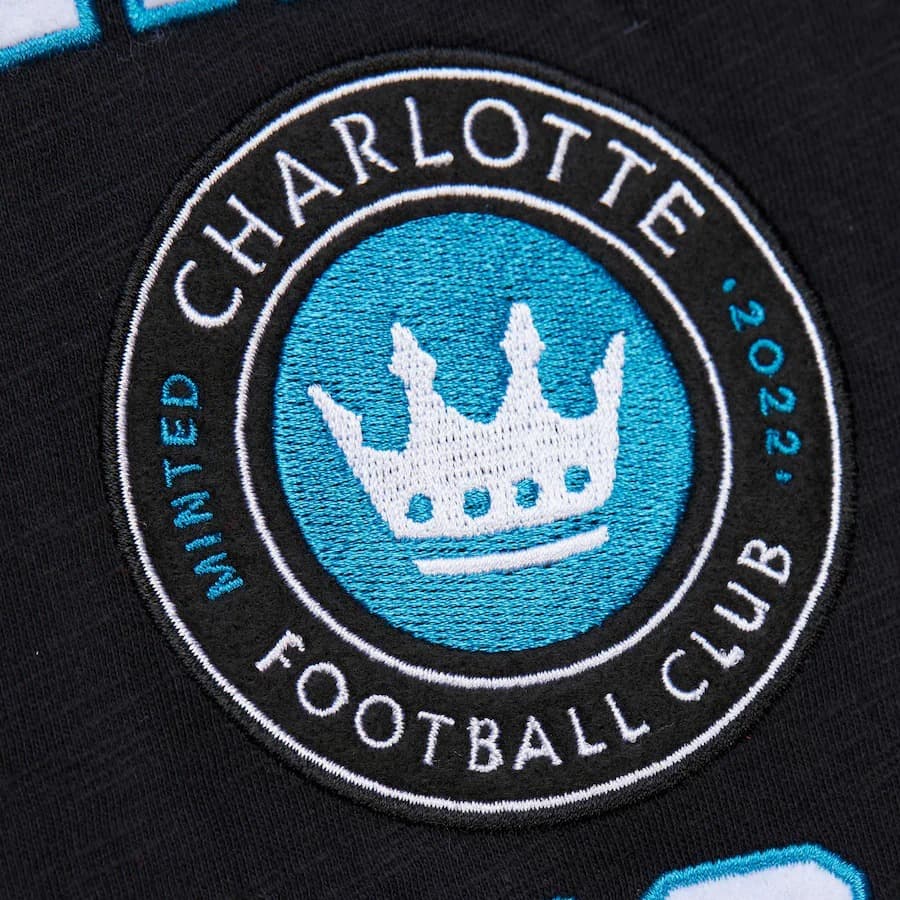 Футболка Mitchell & Ness Black Charlotte FC Legendary Current Slub T-Shirt
