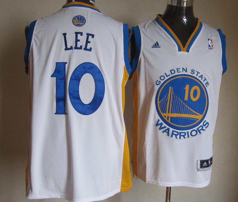Баскетбольная джерси 2014 Warriors #10 David Lee Revolution 30 Swingman