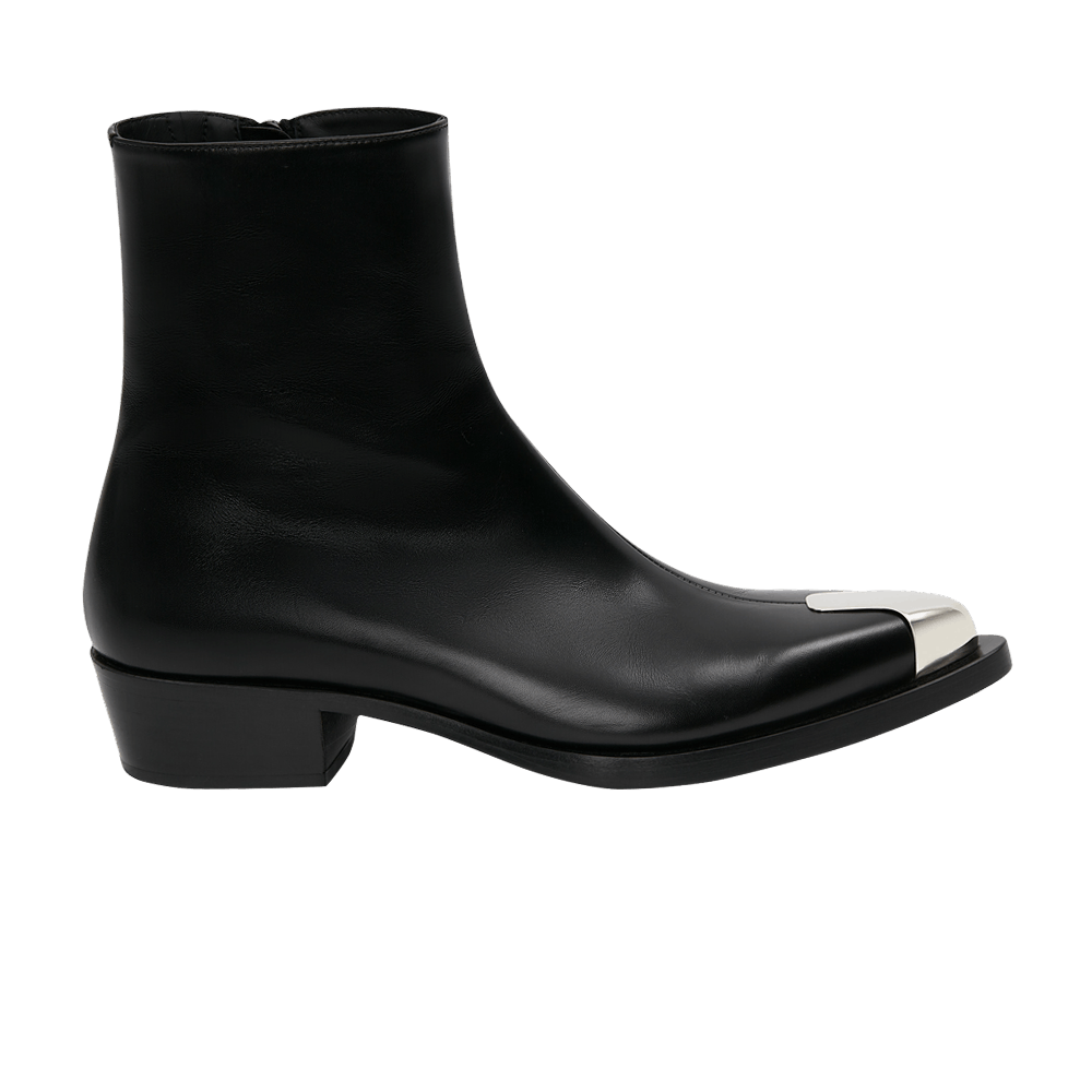 Кроссовки Alexander McQueen Punk Boot 'Black Silver'