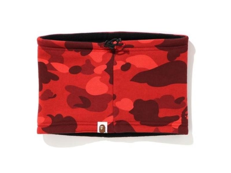 Шарф BAPE A Bathing Ape Color Camo Neck Warmer Red