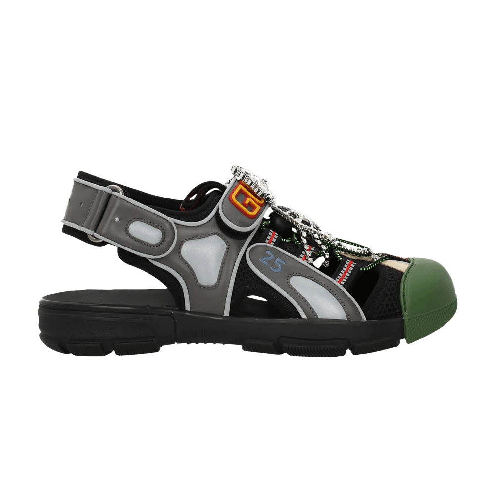 Кроссовки Gucci Wmns Tinsel Sport Sandals 'Crystal Grey'