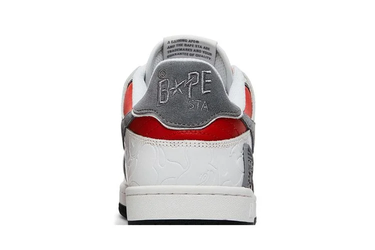 Кроссовки BAPE Sk8 Sta 'White Red'