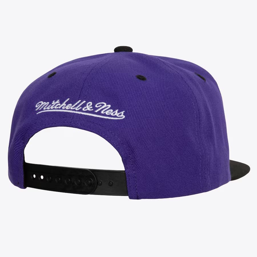 Бейсболка Mitchell & Ness Purple Los Angeles Lakers Transcript Snapback Hat