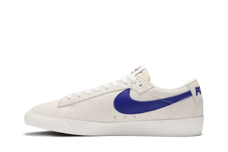 Кроссовки Polar Skate Co x Nike Blazer Low SB QS 'Summit White Deep Royal'