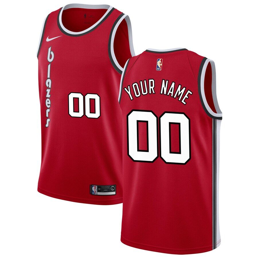 Баскетбольная джерси 2019-20 Portland Trail Blazers Hardwood Classics Custom Swingman Red