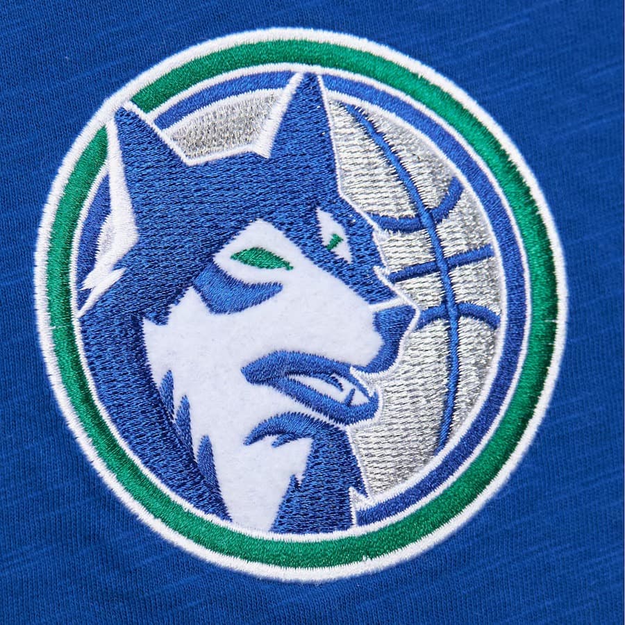 Футболка Mitchell & Ness Royal Minnesota Timberwolves Vintage Logo Legendary Slub T-Shirt