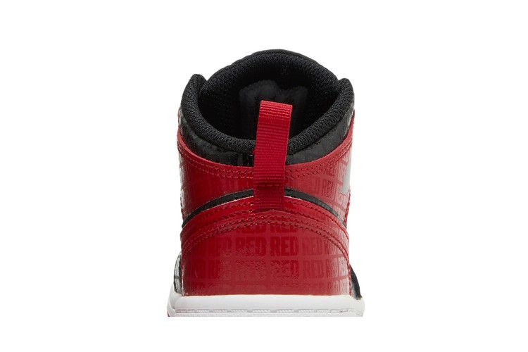 Кроссовки Air Jordan 1 Mid SS TD 'Black + Red = Bred'