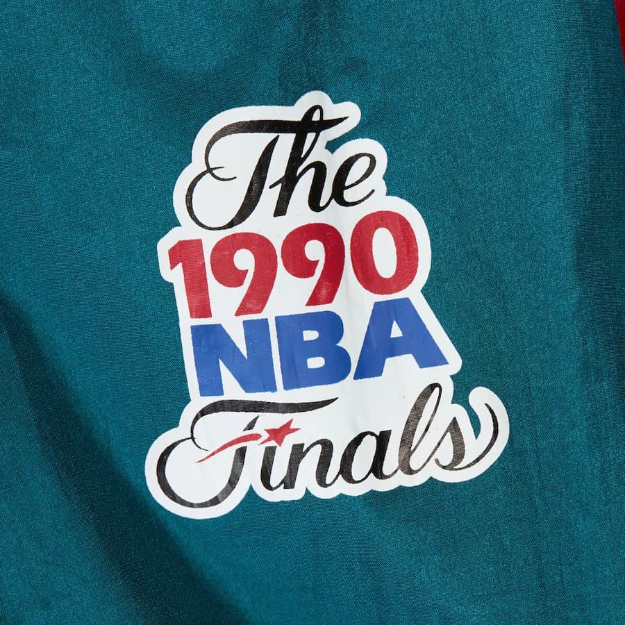 Анорак Mitchell & Ness Teal Detroit Pistons Team OG 3.0 Anorak Quarter-Zip Jacket